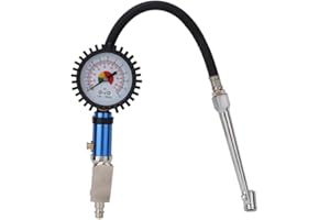 YANMIS Reifenluftdruckprüfer, 0-12 Bar Reifendruckprüfer mit 55 mm Luftdruckprüfer zur Verwendung in einer Vielzahl von Reifengrößen