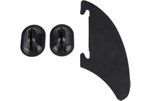 TBEST aileron kayak aileron paddle collable aileron amovible kayak Palmes de Surf, aileron kayak kayak Skeg suivi aileron Integral fin points de montage planche de bassin versant noir kayak bateaux Canot