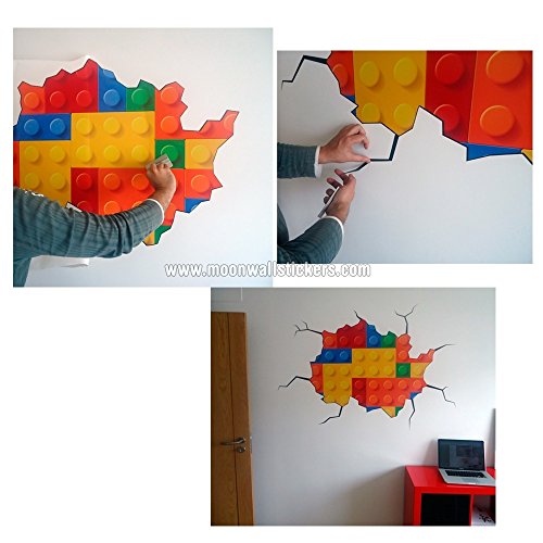 Wandtattoo Wandaufkleber Riss Wand (100 x 66 cm) - 3