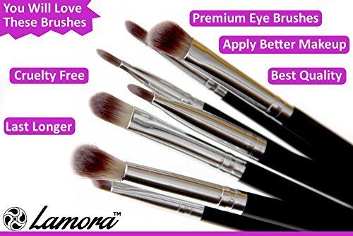 Make-Up Pinselset Kosmetik zum Auftragen von Augen Makeup – 7 Teiliges Lidschattenpinsel Set – Premium Schminkpinsel Set – Super Geschenkidee – Angebotspreis nur für kurze Zeit! - 6