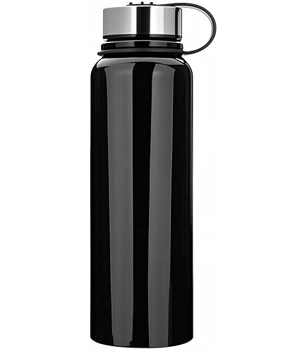 Isolierte Edelstahl-Wasserflasche Mit 3 Deckeln | 340 Ml, 482 Ml, 758 Ml – Wiederverwendbar & Schweißfrei