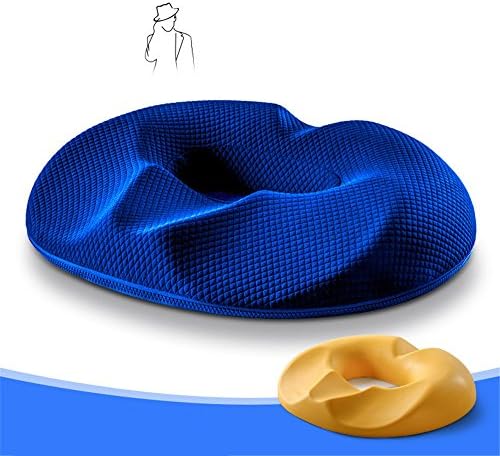 Ysdf Hemorrhoids cushion Office Beauty hip cushion student breathable pregnant memory cotton seat mat,D