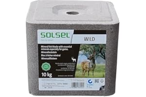 SOLSEL Wildleckstein 10 kg Mineral für Hochwild Niederwild Rotwild Rehwild