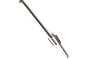 ‎LEWIMA Lewima LED Deckenleuchte »Prinzeps« XXL 145 cm flach und lang, 24W Stäbe Deckenlampe Warmweiß, Alu Silber Satiniert Chrom Leuchte, hell und energiesparend, auch als Wandleuchte Wandlampe geeignet