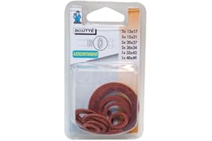 Boutté KIT JCFX19 Assortiment 19 Joints Fibre, Rouge