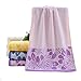 Produktbild YILONG Cut Pile Cotton-Rosen-Blumen-Gesichts-Tuch-Strand Bad saugfähig trocknendes Tuch