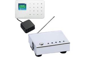 ANTARION Pack Alarm Detect SX1 sans Installation Rechargeable 12V/230V + Transmetteur Téléphonique 12V/220V Camping-Car Bateau