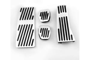 AOJIEK Auto Pedal Set Pedalabdeckung FüR Maz-da 3 Axela BP CX30 CX 30 CX-30 2019 2020 Aluminium Gaspedal Bremspedal Gas Bremse Abdeckung Anti -Rutsch Pad ZubehöR