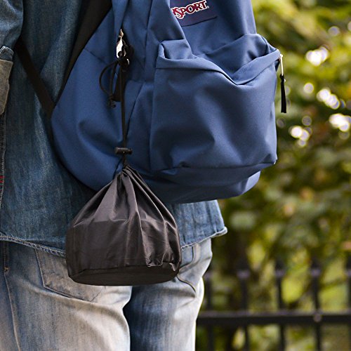 Camping Kochgeschirr-Set Outdoor Geschirr- ODOLAND 8-teiliges Topf und Pfanne aus leichten Aluminium und Edelstahl-faltbare Löffel und Gabel Topf-Pfannenset für 1-2 Personen zum Camping Outdoor Wandern Picknick BBQ - 7