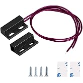 Gebildet 0-230V Magnetic Switch, Recessed Security Window Door Contact Sensor(Magnet Close Connection Circuit, Magnet Distanc