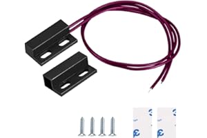 Gebildet 0-230V Interruptor Magnético, Sensor de Contacto de Puerta de Ventana de Seguridad Empotrado(Circuito de Conexión Cercana del imán, Circuito de Ruptura de Distancia del imán)
