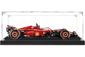 CIJINAY Boîte Vitrine Acrylique Compatible avec 42207 F1 Ferrari SF-24, Acrylic Display Case Box, Vitrine Transparent Taca Boîte d'affichage Anti-Poussière