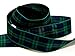 Produktbild 16 mm Berisford Geschenkband aus gewobenem Tartan 9 schwarz Armbanduhr, Pro 3 Meter + Gratis Minerva Crafts Craft Guide