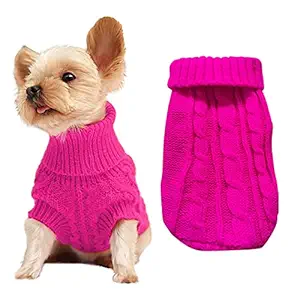 Dog Sweaters for Small Dogs, Pet Sweaters Classic Knitwear Winter Girl Boys Dog Clothes Chihuahua Coat Warm Puppy Costume Clothing Cute Doggie Sweater Apparel for Yorkie Bulldog Christmas