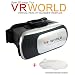 Produktbild OnO® VR World 3D-Spiel Gläser Filme Virtuelle Realität VR Brillen Mit VR Remote Controller für 3.5-5.5"Zoll-Smartphone iPhone 6 6s 6 plus , Samsung Galaxy S5 S6 , Note 3 , Sony Xperia Z3 Z4 Z5 , LG G3 G4 , Nexus 5 6 , Oneplus , HTC One etc...