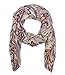 Produktbild SIX SALE Festival leichter, weicher Damen Schal Tuch Stola im geblümten Paisley-Design, Ornamente, Beige, Blau, Braun, Frühling, Sommer (426-730)