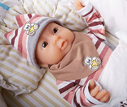 IVITA 16'' 2000g Lifelike Cute Full Body Silicone Baby Toy