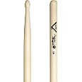 Baguettes Vater VSM5AW 5A Sugar Maple Pointe Bois Ovale - Paire De Baguettes Batterie Érable Américain