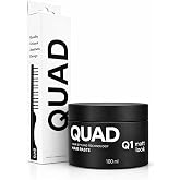 QUAD Q1S Mat G&ouml;r&uuml;n&uuml;m Sa&ccedil; Pastası, Doğal Hacim, G&uuml;&ccedil;l&uuml; Tutuş, Mucizevi Tarak ile Set, Unisex, 100 ml