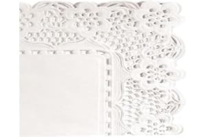 Garcia de Pou Rectangular Doilies, 30 x 18 cm, Paper, White, 30 x 18 x 30 cm