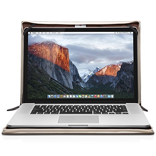 Twelve South BookBook Leder-Schutzh  lle f  r MacBook Pro Retina  15 Zoll      braun