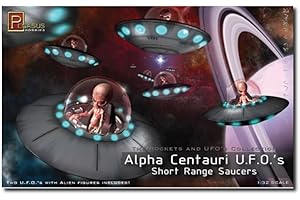 PEGASUS SPIELE ペガサスホビー Pegasus PG9102 - Alpha Centauri OVNI - 2 Kits de Construction