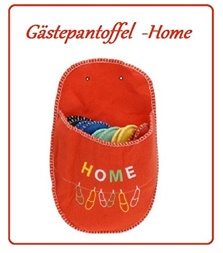 Preisvergleich Produktbild Gästepantoffel " Home " - 5 in 1 SET - Pantoffel, Hausschuhe, Unisex - NEU **