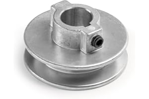 T TERRE Terre Products - V-Groove/V-Belt Drive Pulley, 2.5" Outside Diameter, 3/4 Bore, Die Cast, Z3A Zinc Alloy, Compatible Replacement for Chicago Die Cast 250A