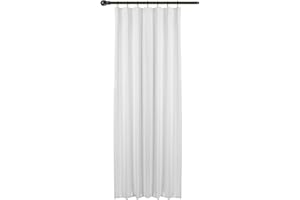 WOLTU zasłona nieprzejrzysta, z taśmą marszczącą, 130 g/m², zaciemniająca zasłona termiczna, nieprzepuszczająca światła, do salonu, pokoju dziecięcego, sypialni, 1 szt，135x225 cm Biała