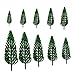 Price comparison product image SUPVOX 10pcs Miniature Garden Resin Mini Pine Tree Fairy Figurine Handmade Figurines Dollhouse Ornament Table Decoration for DIY Craft(Green)