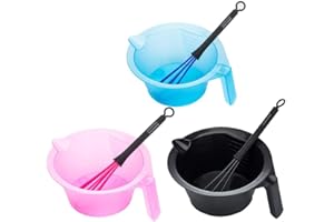 DOMYBESTSHOP Domybest 1pz Ciotola Tintura Capelli di Plastica con Frusta per Colore Capelli Ciotola Tintura Parrucchiere Ciotola per Tinta Capelli Ciotola Colore Capelli Strumenti per lo Styling di Parrucchiere