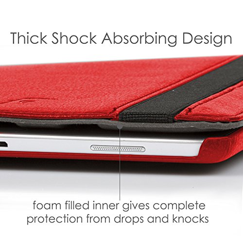 Forefront Cases® Neue Leder Drehbar Hülle Tasche Case Cover für Samsung Galaxy Tab S2 9.7 T810N – Rundum-Geräteschutz und intelligente Auto-Sleep-Wake-Funktion – inkl. Eingabestift und Displayschutz - 8