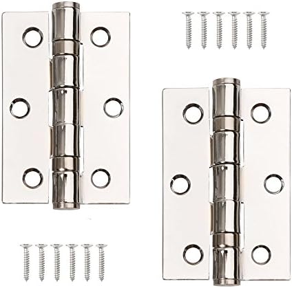 Excel XL962 Pair of 3" Grade 7 Door Hinges, Polished Chrome
