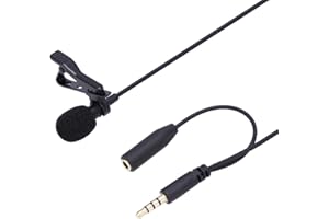 Zerone Mikrofon, 3,5 mm Klinkenstecker, Lavaliermikrofon, mit Kabel