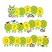 Caterpillar number line wall sticker (Regular Size)