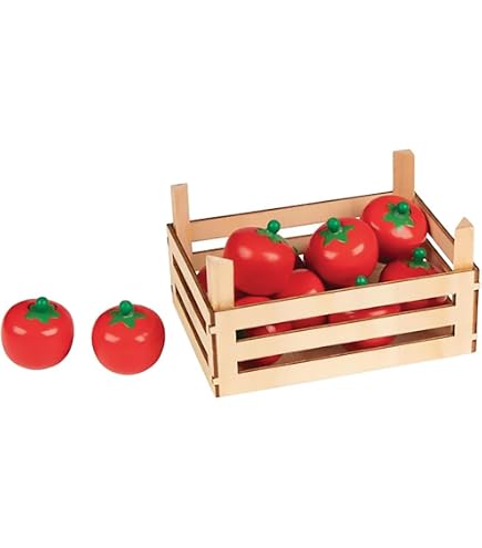 Jeu d'imitation - GOKI - Commerçant - Pommes dans une caisse de fruits - Jeux - Jouets