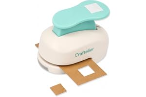 Craftelier - 1,12 cm (0,44 tum) manuell fyrkantig stansmaskin