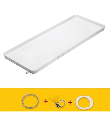 Condensafvoerbak Kunststof Lekbak Verzamelen en Vrijgeven van Water, Universele Buiten-airconditioner Lekbak met Afvoer en Installatiekit (Color : 1-2P, Size : 2M Condensafvoerbak Kunststof Lekbak Verzamelen en Vrijgeven van Water, Universele Buiten-airconditioner Lekbak met Afvoer en Installatiekit (Color : 1-2P, Size : 2M