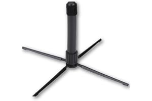 DILWE Stojak na flet, przenośny metalowy składany stojak na flet obój klarnet 4 nóżki stojak akcesoria