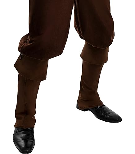 P'TIT Clown Sur-Bottes Simili Cuir Noir - Accessoire Déguisement Pirate Père Noël Capitaine