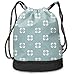 Produktbild DFBRV Men & Women Waterproof Large Storage Drawstring Backpack Pattern Cinch Backpack Sackpack Tote Sack for Gym Hiking School
