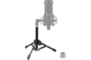 Geekria Support de micro compatible avec ATH AT2020, AT2020USB, AT2035, AT2050, ATR2500x