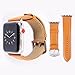 Price comparison product image Band For Apple Watch 38mm, Tecson Genuine Leather Replacement Strap with Stainless Metal Buckle for iWatch Series 3,Series 2, Series 1, Sports and Edition, Brown
