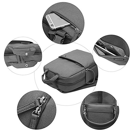 CADEN Mode Multifunktions wasserdicht Pro DSLR Rucksack Kameratasche Fotografie Rucksack, Outdoor Reisetasche für Canon Nikon Sony, genug für 13-Zoll Macbook, Tablette (Grau-04) - 7