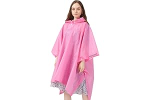 Aolegoo 2 pack of Rain Ponchos, EVA Portable Adults Waterproof Ponchos, Reusable raincoat with Hoods for Camping, Hiking Travel, Amusement Parks, Festival Mac