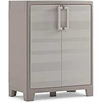 Keter Armadio Basso Gulliver Xl Con 2 Ripiani Regolabili, Bianco, 80 x 44 x 100 cm, 9 Kg
