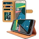 Moto G5 Hülle, ViViSun Wallet Ledertasche mit Standfunktion und Karte Halter Schutzhülle Tasche für Lenovo Moto G5