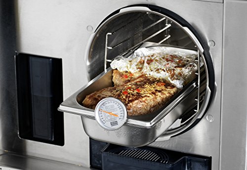 KUHN RIKON 2282 Küchenhelfer Bratenthermometer Edelstahl mit hitzebeständigem Glas, 12 cm - 2