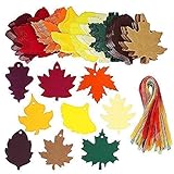 【 Muti Usage 】 La hojas de otoño colgantes de etiquetas tienen muchos diferentes usos, como quieren árbol día, colgante regalo, favor etiquetas, ropa, etiquetas, etiquetas de precio, botella colgante, plantas de Toppers, Escort configuración de tarjetas, tabla de etiquetas de regalo, etiquetas, otoño Tema Craft, Thanksgiving decoración, decoración navideña, otoño, fiesta de boda mesa tarjetas, scrapbooking,, otoño, guirnaldas de papel, marcadores, como guirnalda, cuelga de ramas, corona hoja de arce y mucho más.