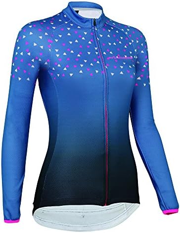 PANDOOM Outdoor Sports Womens Breathable Cycling Long Sleeve Jersey Bike Jersey